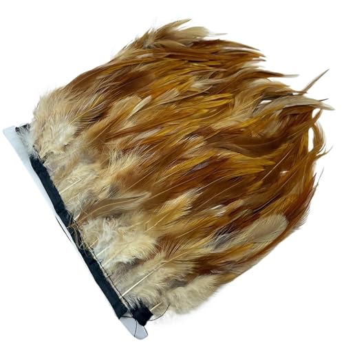 1M Fasan Federn Trim Plume Handwerk Handgemachte DIY Farbige Feder Party Band Hochzeit Decor Zubehör für Bastelarbeiten Hochzeit Party Dekoration(Natural) von ZYFHYU