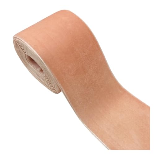 2 Yards/Lot Zoll 50 mm Samtband, handgefertigt, for Hochzeitsfeiern, Dekoration, Band for Geschenkverpackungen, DIY, Haarschleifen, Nähen, Basteln für Bastelarbeiten, Geschenkverpackungen(Color 8) von ZYFHYU
