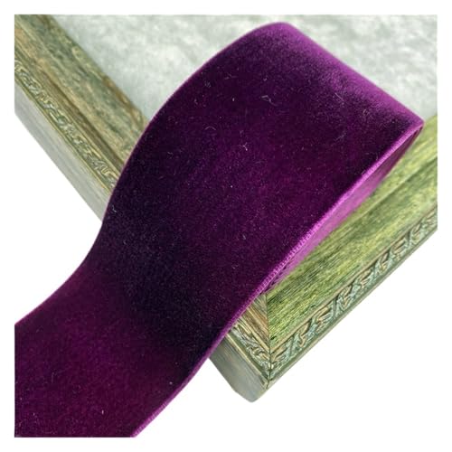 2 Yards/Lot Zoll 50 mm Samtband for handgefertigte Geschenkstraußverpackungen, Partydekorationen for Zuhause für Bastelarbeiten, Geschenkverpackungen(Color 12) von ZYFHYU