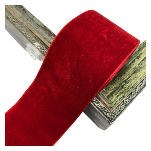 2 Yards/Lot Zoll 50 mm Samtband for handgefertigte Geschenkstraußverpackungen, Partydekorationen for Zuhause für Bastelarbeiten, Geschenkverpackungen(Color 3) von ZYFHYU