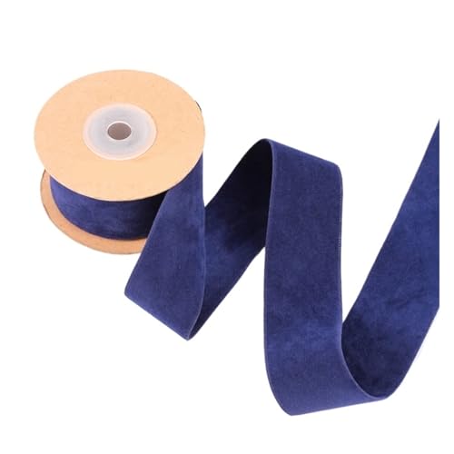 25/38 mm doppelseitiges Band, einfarbiges Samtband for Nähen von Kleidung, DIY-Haarschleifen, Hutdekor, Bastelzubehör für Bastelarbeiten, Geschenkverpackungen(Color 12,25mm-5yards) von ZYFHYU