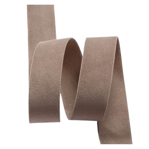 25/38 mm doppelseitiges Band, einfarbiges Samtband for Nähen von Kleidung, DIY-Haarschleifen, Hutdekor, Bastelzubehör für Bastelarbeiten, Geschenkverpackungen(Color 2,38mm-5yards) von ZYFHYU