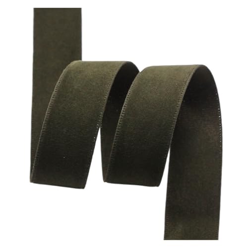 25/38 mm doppelseitiges Band, einfarbiges Samtband for Nähen von Kleidung, DIY-Haarschleifen, Hutdekor, Bastelzubehör für Bastelarbeiten, Geschenkverpackungen(Color 9,38mm-5yards) von ZYFHYU