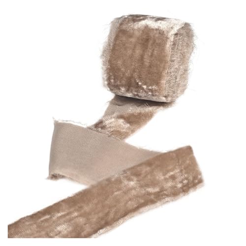 3 Yards Samtband Handgemachte Hochzeit Party Geschenk Verpackung Decor Stoff DIY Haar Bowknot Bänder für Bastelarbeiten, Geschenkverpackungen(Color 5) von ZYFHYU