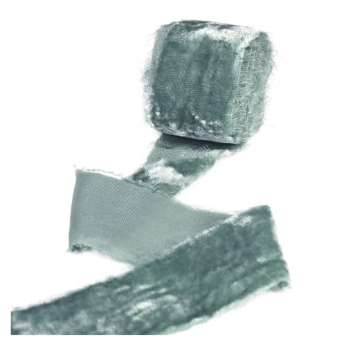 3 Yards Samtband Handgemachte Hochzeit Party Geschenk Verpackung Decor Stoff DIY Haar Bowknot Bänder für Bastelarbeiten, Geschenkverpackungen(Color 8) von ZYFHYU