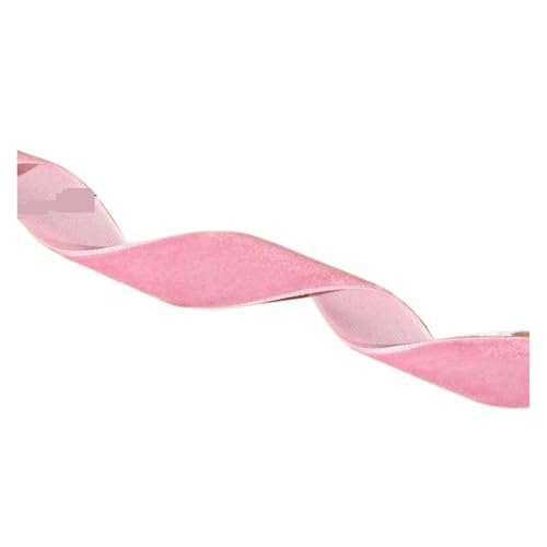 3 Yards einseitige, nicht elastische Samtbänder for Schleifen, Geschenke, Verpackungsbänder, DIY-Handnähdekoration für Bastelarbeiten, Geschenkverpackungen(1cm pink) von ZYFHYU