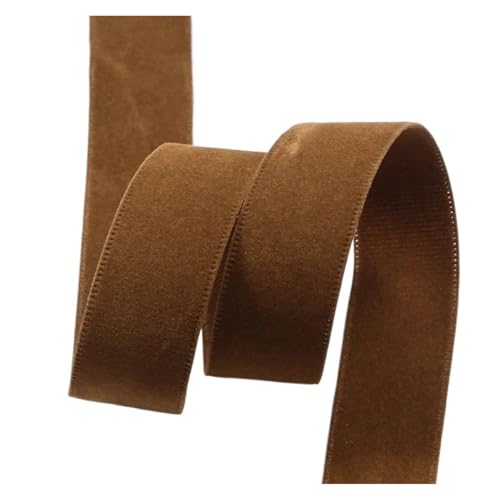 4,5 m doppelseitiges Band, 25/38 mm, einfarbiges Texturband, DIY-Haarschleifen, Bastelmaterialien, Nähzubehör für Bastelarbeiten, Geschenkverpackungen(Color 6,38mm-5yards) von ZYFHYU