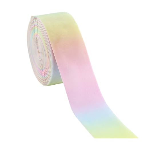 5/10 Yards Samt Farbverlauf Band Hochzeit Party Dekoration Handgemachte Geschenk Tasche Bogen DIY für Bastelarbeiten, Geschenkverpackungen(Width 3.8cm,5yards) von ZYFHYU