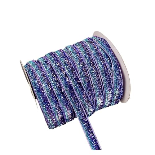 5/10yards Samtband Bunte 1cm for Diy Bogen Geschenk Box Verpackung Band Kleidung Accesso für Bastelarbeiten, Geschenkverpackungen(Color 6,1cmx5yards) von ZYFHYU