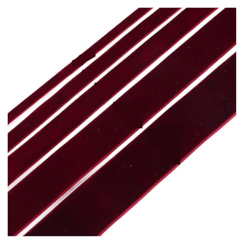 5–10 Yards/Rolle, Samtbänder, einseitig, Gurtband for Heimwerker, Bastelarbeiten, Verpackung, Dekoration für Bastelarbeiten, Geschenkverpackungen(Red,20mm 10yards) von ZYFHYU