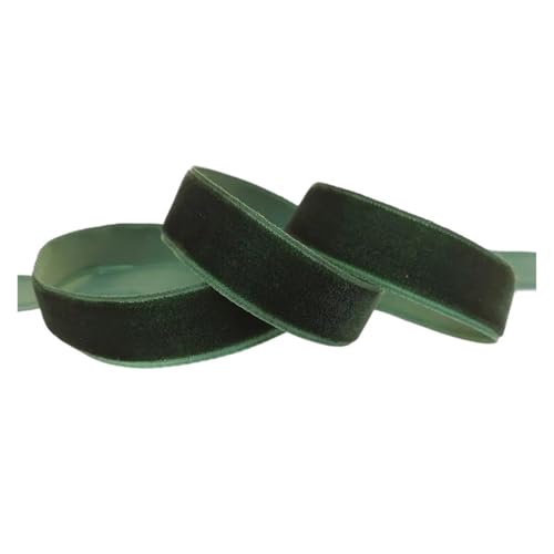 5 Yard 6mm 10mm 15mm 19mm 25mm Weiches, festes Samtband, Blumenfliege, Hochzeitsfeier, Dekoration, Kleid für Bastelarbeiten, Geschenkverpackungen(Color 1-5 Yard,25mm) von ZYFHYU