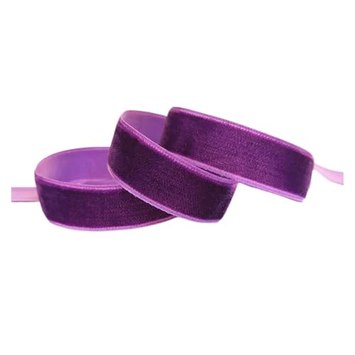 5 Yard 6mm 10mm 15mm 19mm 25mm Weiches, festes Samtband, Blumenfliege, Hochzeitsfeier, Dekoration, Kleid für Bastelarbeiten, Geschenkverpackungen(Color 2-2 Yard,15mm) von ZYFHYU
