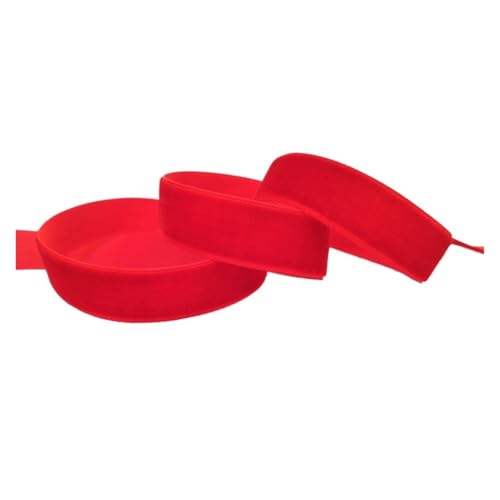 5 Yard 6mm 10mm 15mm 19mm 25mm Weiches, festes Samtband, Blumenfliege, Hochzeitsfeier, Dekoration, Kleid für Bastelarbeiten, Geschenkverpackungen(Red-5 Yard,20mm) von ZYFHYU