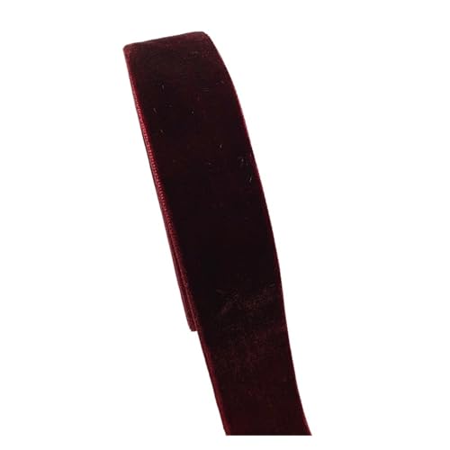 5 Yards 25mm Single Face Line Samtband for Bowknot Ribbon Party Dekorationen für Bastelarbeiten, Geschenkverpackungen(Color 19) von ZYFHYU