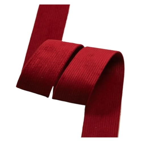 5 Yards doppelseitiges weiches Samtband for DIY-Haarschleifen, Zubehör, Bastelbedarf, Geschenkbox, Verpackung, Dekoration für Bastelarbeiten, Geschenkverpackungen(Color 13,38mm-5yards) von ZYFHYU