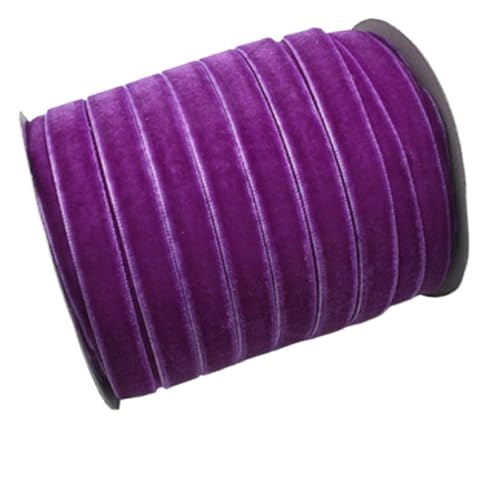 50 Yards 3/8"(10mm) Samtband Hochzeit Party Dekoration Handgefertigtes Band Haarschleifen DIY für Bastelarbeiten, Geschenkverpackungen(Color 14) von ZYFHYU