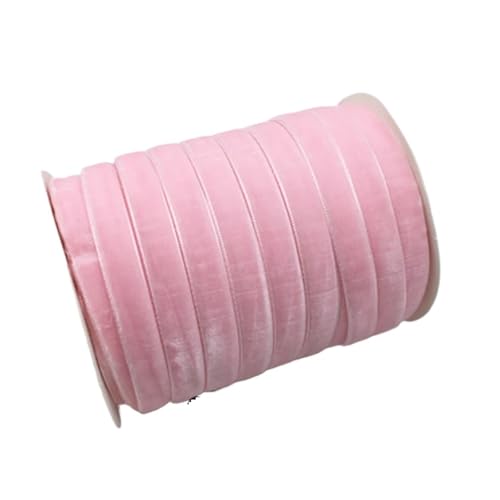 50 Yards 3/8"(10mm) Samtband Hochzeit Party Dekoration Handgefertigtes Band Haarschleifen DIY für Bastelarbeiten, Geschenkverpackungen(Color 26) von ZYFHYU