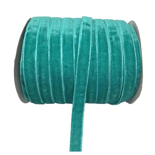 50 Yards 3/8"(10mm) Samtband Hochzeit Party Dekoration Handgefertigtes Band Haarschleifen DIY für Bastelarbeiten, Geschenkverpackungen(Color 28) von ZYFHYU
