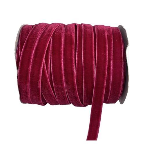 50 Yards 3/8"(10mm) Samtband Hochzeit Party Dekoration Handgefertigtes Band Haarschleifen DIY für Bastelarbeiten, Geschenkverpackungen(Color 29) von ZYFHYU