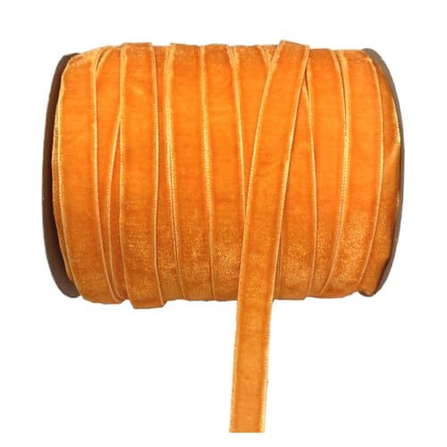 50 Yards 3/8"(10mm) Samtband Hochzeit Party Dekoration Handgefertigtes Band Haarschleifen DIY für Bastelarbeiten, Geschenkverpackungen(Color 9) von ZYFHYU