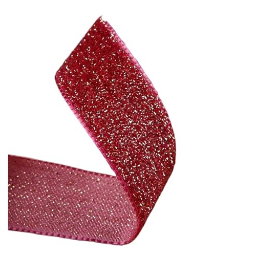 5yards Samtband for DIY Haarschleifen Kleidung Nähzubehör Geschenkverpackung Dekormaterial für Bastelarbeiten, Geschenkverpackungen(Color 12,40mm-5yards) von ZYFHYU