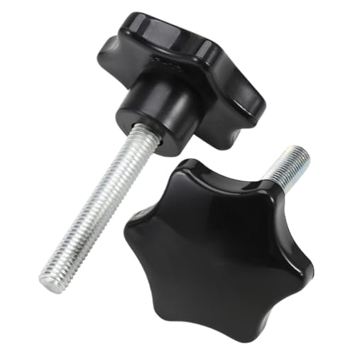 Blütengriffschraube M4 M5 M6 M8 M10 M12 Kohlenstoffstahl Sechskantgewinde Klemmgriff Bolzenanziehgriff für Werkzeugmaschinen Möbelgriff(90mm,M4-5pcs(D 25mm)) von ZYFHYU