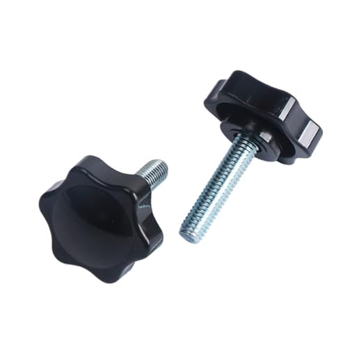 Blütengriffschraube M4 M5 M6 M8 M10 M12 Kohlenstoffstahl Sechskantgewinde Klemmgriff Bolzenanziehgriff für Werkzeugmaschinen Möbelgriff(M10x80(D58)-1Pcs) von ZYFHYU
