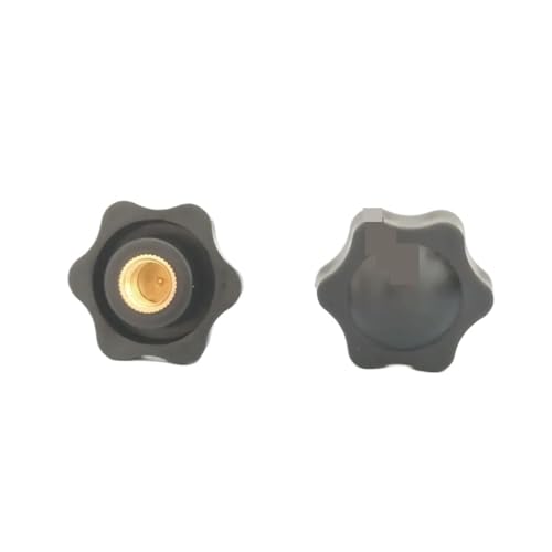 M4 M5 M6 M8 M10 M12 Handfest anziehende Muttern Griffgewinde Mechanische Rändelmuttern Klemmknopf Manuelle Muttern Perforiert für Werkzeugmaschinen Möbelgriff(No Perforated,M8 48 Iron ore) von ZYFHYU