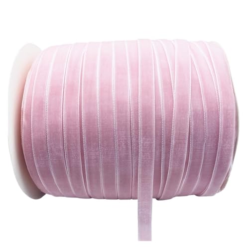 Samtband, handgefertigt, für Hochzeiten, Partys, Geschenkverpackungen, Haarschleifen, Nähen, Basteln für Bastelprojekte, Geschenkverpackungen, 6 mm - 38 mm, 4,5 m (5,20 mm x 4,5 m) von ZYFHYU