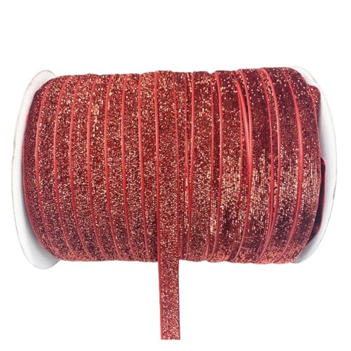 Samtband, handgefertigt, für Hochzeiten, Partys, Geschenkverpackungen, Haarschleifen, Nähen, Basteln für Bastelprojekte, Geschenkverpackungen, 6 mm - 38 mm, 4,5 m (Farbe 19,10 mm x 4,5 m) von ZYFHYU