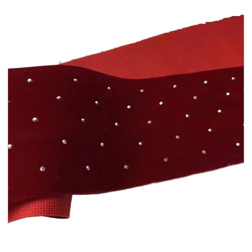 Samtband mit Diamanten -2 Yards, Dekoration für Bastelarbeiten, Geschenkverpackungen(Color 2,6cm) von ZYFHYU