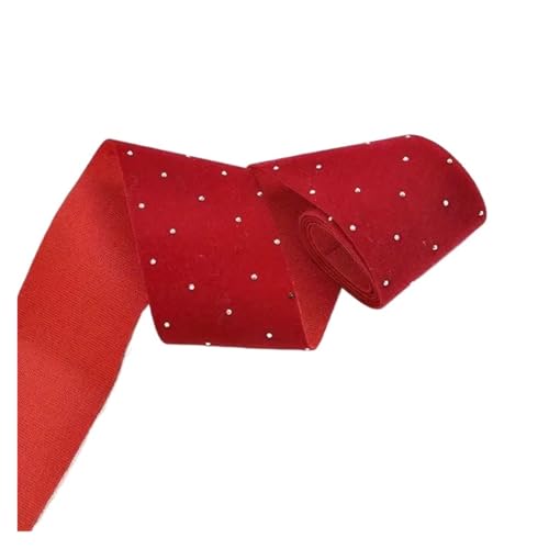 Samtband mit Diamanten -2 Yards, Dekoration für Bastelarbeiten, Geschenkverpackungen(Color 3,6cm) von ZYFHYU