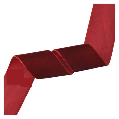 Samtbandrollen, einseitige Bordürendekoration, geeignet for Geschenkverpackungen und Geburtstagsdeko für Bastelarbeiten, Geschenkverpackungen(Type 3) von ZYFHYU