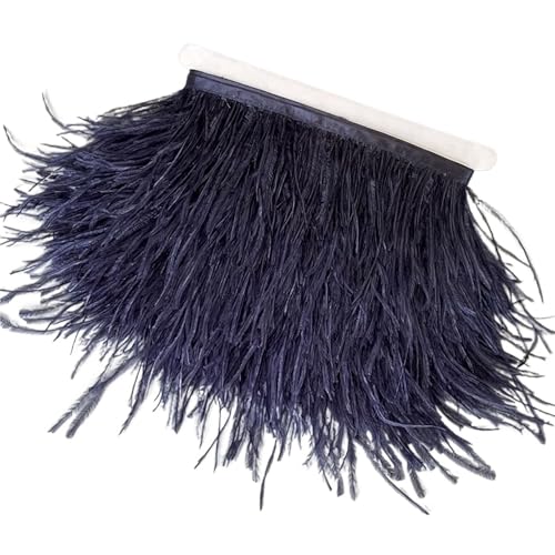 Straußenfedern-Besatz, 13–18 cm, 12,7–17,8 , Federfahnenband for DIY-Hochzeitskleid, Dekoration, Bastelzubehör für Bastelarbeiten Hochzeit Party Dekoration(29,6 Meters) von ZYFHYU