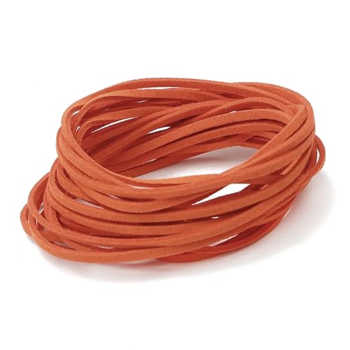 ZYFHYU Flache geflochtene Kordel aus Wildleder, Samt, Lederseil, handgefertigt, Fadenschnur for die Herstellung von DIY-Schmuck, Armbändern und Schmuck für Armbänder Halskette Schmuck(05,1M) von ZYFHYU