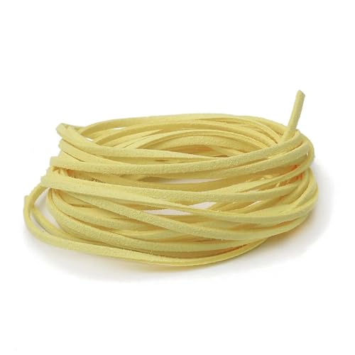 ZYFHYU Flache geflochtene Kordel aus Wildleder, Samt, Lederseil, handgefertigt, Fadenschnur for die Herstellung von DIY-Schmuck, Armbändern und Schmuck für Armbänder Halskette Schmuck(07,4M) von ZYFHYU