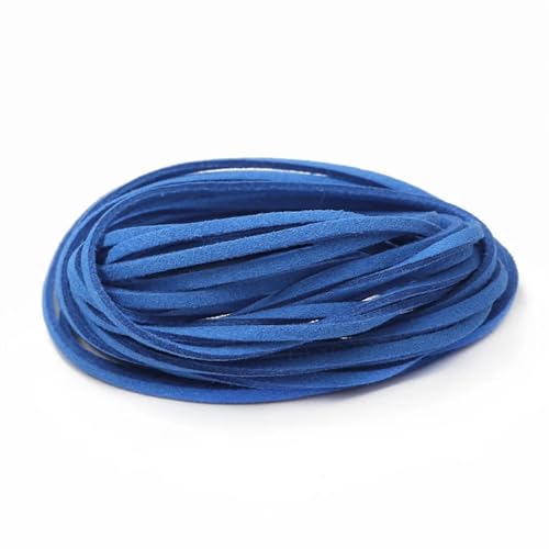 ZYFHYU Flache geflochtene Kordel aus Wildleder, Samt, Lederseil, handgefertigt, Fadenschnur for die Herstellung von DIY-Schmuck, Armbändern und Schmuck für Armbänder Halskette Schmuck(12,4M) von ZYFHYU