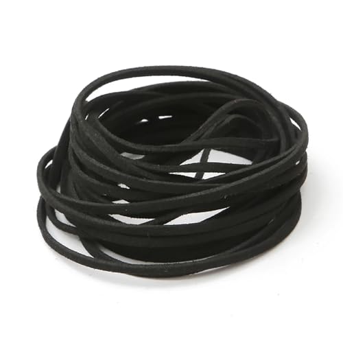 ZYFHYU Flache geflochtene Kordel aus Wildleder, Samt, Lederseil, handgefertigt, Fadenschnur for die Herstellung von DIY-Schmuck, Armbändern und Schmuck für Armbänder Halskette Schmuck(17,1M) von ZYFHYU