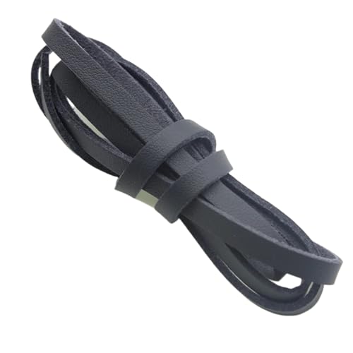 ZYFHYU Flaches Wildlederband, weiches Lederband, Schnurseil for die Herstellung von Halsketten, Armbändern und Schmuck for Selbermachen für Armbänder Halskette Schmuck(Gray,2.6mm 5 Meters) von ZYFHYU