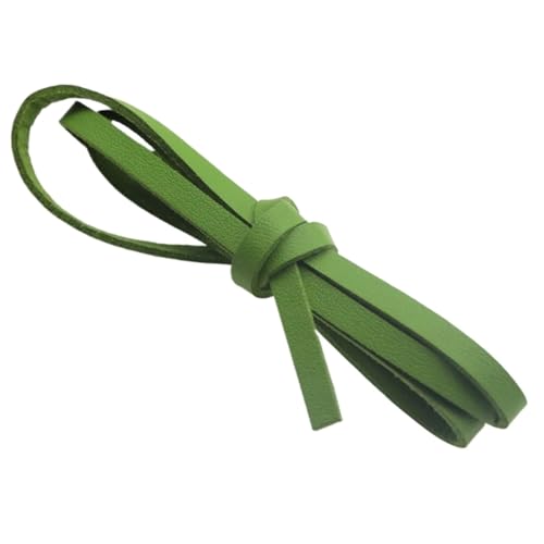 ZYFHYU Flaches Wildlederband, weiches Lederband, Schnurseil for die Herstellung von Halsketten, Armbändern und Schmuck for Selbermachen für Armbänder Halskette Schmuck(Green,20mm 2 Meters) von ZYFHYU