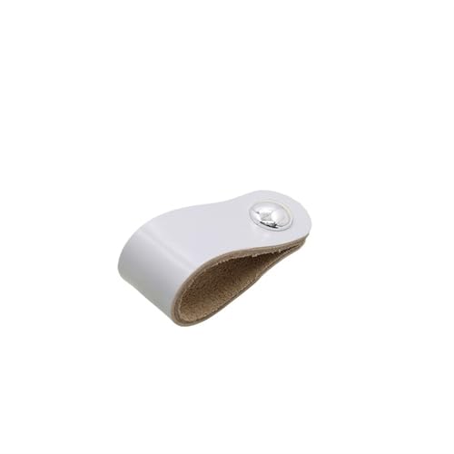 ZYFHYU Kommodengriffe aus Leder for Kleiderschrank, Schubladen, Türen und Küchenschränke, Möbelbeschläge für schränke(MBS0043-7-Grey,6PCS) von ZYFHYU