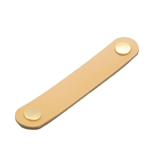 ZYFHYU Ledergriff Kleiderschrank Tür Schublade zieht Küchenschrank Knöpfe Schrank Türgriffe Kleiderschrank Möbelgriff für schränke(6887-flesh-96mm) von ZYFHYU