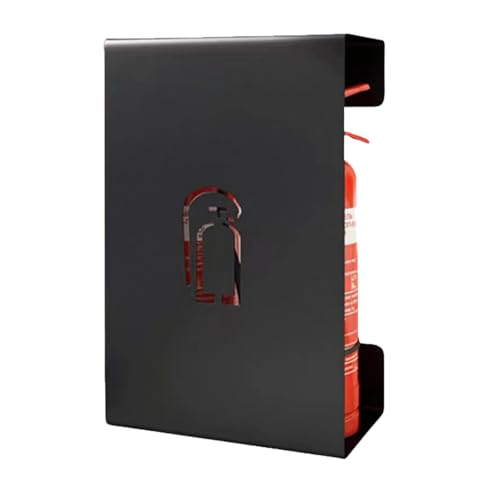 ZYGPH Hochleistungs-Feuerlöscher-Organizer, Feuerlöscher-Eisenbox, Feuerlöscherhalter, Feuerlöscher-Befestigungsständer, Feuerlöscher-Unterstützung (Farbe: Schwarz) von ZYGPH