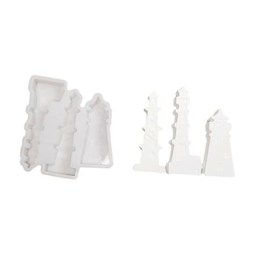 3D-Silikonformen mit Leuchtturm-Skulptur, für Epoxidharz, handgefertigt, Heimdekoration, Gips-Silikonformen von ZYHARUKO