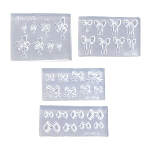 4 x Silikonformen für Schleife, Nägel, Dekorationen, Schmuckherstellung, Werkzeuge, Schmetterlingsmuster, Formen für Verliebte 4 x Silikonformen für Schleife, Nägel, Dekorationen, Schmuckherstellung, Werkzeuge, Schmetterlingsmuster, Formen für Verliebte von ZYHARUKO