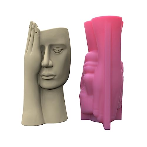 Blumentopf-Silikonform, Beton, abgeschirmt, menschliches Gesicht, Blumentopf-Formen, Zemente, Silikon Blumentopf-Silikonform, Beton, abgeschirmt, menschliches Gesicht, Blumentopf-Formen, Zemente, Silikon von ZYHARUKO