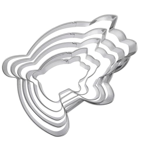 Conchae-Schneider aus Edelstahl, Lebensmittelqualität, Mexikaner, Brot, Prägeformen, professionelles Küchen-Backzubehör, Lebensmittelqualität, Backzubehör, 5 Stück Conchae-Schneider aus Edelstahl, Lebensmittelqualität, Mexikaner, Brot, Prägeformen, professionelles Küchen-Backzubehör, Lebensmittelqualität, Backzubehör, 5 Stück von ZYHARUKO