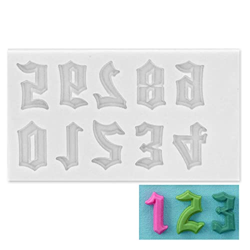 Gothic-Schriftzug, Buchstaben, Zahlen, Schlüsselanhänger, Epoxidharz, handgefertigt, hängende Anhänger, Silikon-Schmuck, Halskette, Heimdekoration, Ornamente, Gießwerkzeuge Gothic-Schriftzug, Buchstaben, Zahlen, Schlüsselanhänger, Epoxidharz, handgefertigt, hängende Anhänger, Silikon-Schmuck, Halskette, Heimdekoration, Ornamente, Gießwerkzeuge von ZYHARUKO