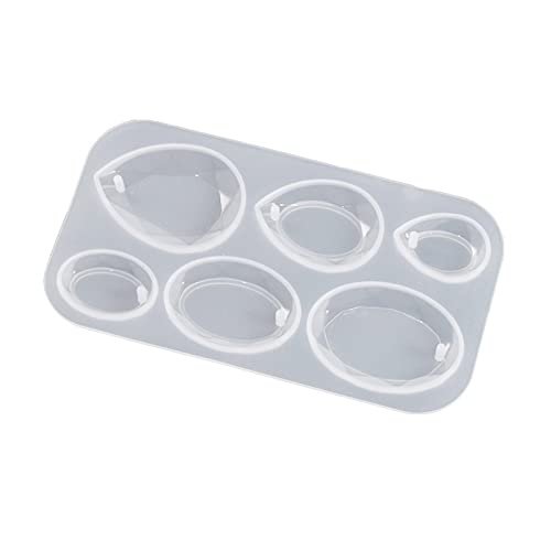 Ovale Harzform aus Silikon für Anhänger, Wassertropfen, Schmuck, Gießformen für Epoxidharz, Ohrringe, Schlüsselanhänger, Halskette von ZYHARUKO