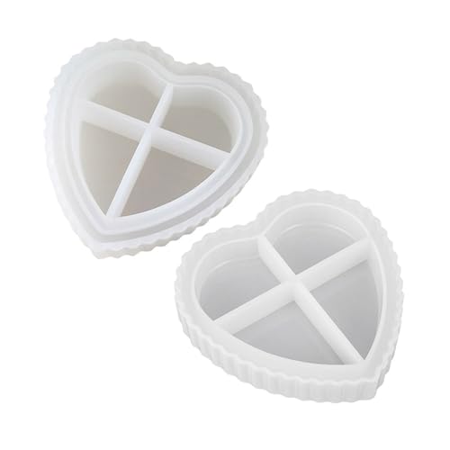 Silikonform in Herzform, Kristall, Epoxidharz, Schmuck, Aufbewahrungsbox, Gipsform, handgefertigtes Werkzeug von ZYHARUKO